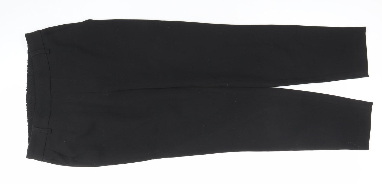 Vila Womens Black Slim Tapered Work Trousers Size 8