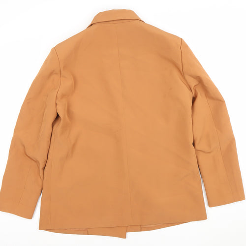 Missguided Petite Camel Double-Breasted Blazer UK 8