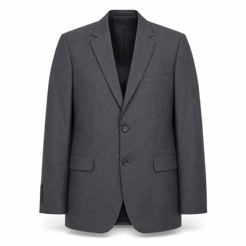 Tu Man Grey 40R Tailored Fit Single Breasted Blazer Jacket