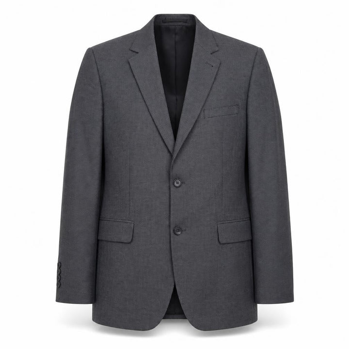 Tu Man Grey 40R Tailored Fit Single Breasted Blazer Jacket
