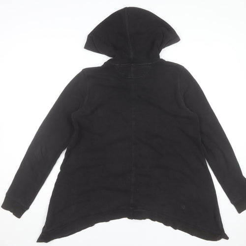 Calvin Klein Performance Black Full Zip Hoodie Women M Fleece Cotton Blend
