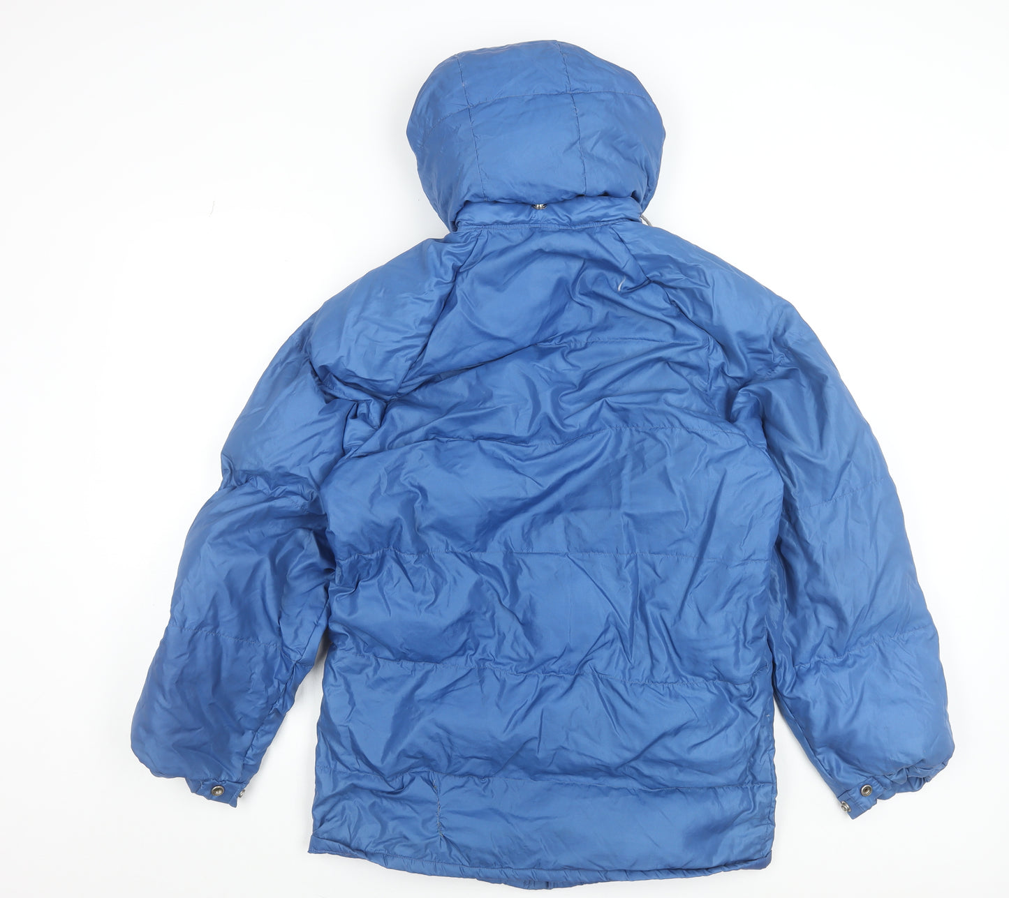 Macbean Men Blue Down Puffer Jacket S Hooded Winter Coat