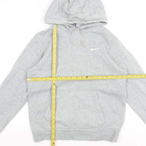 Nike Women's Grey Pullover Hoodie M Cotton Blend Casual