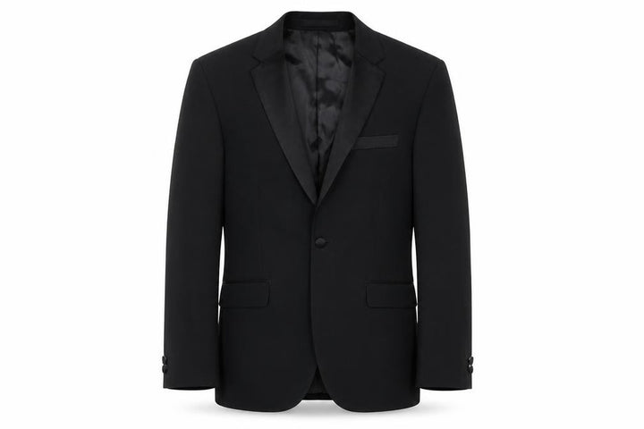Marks & Spencer Men’s Black Wool Blend 36in Shawl Lapel Jacket