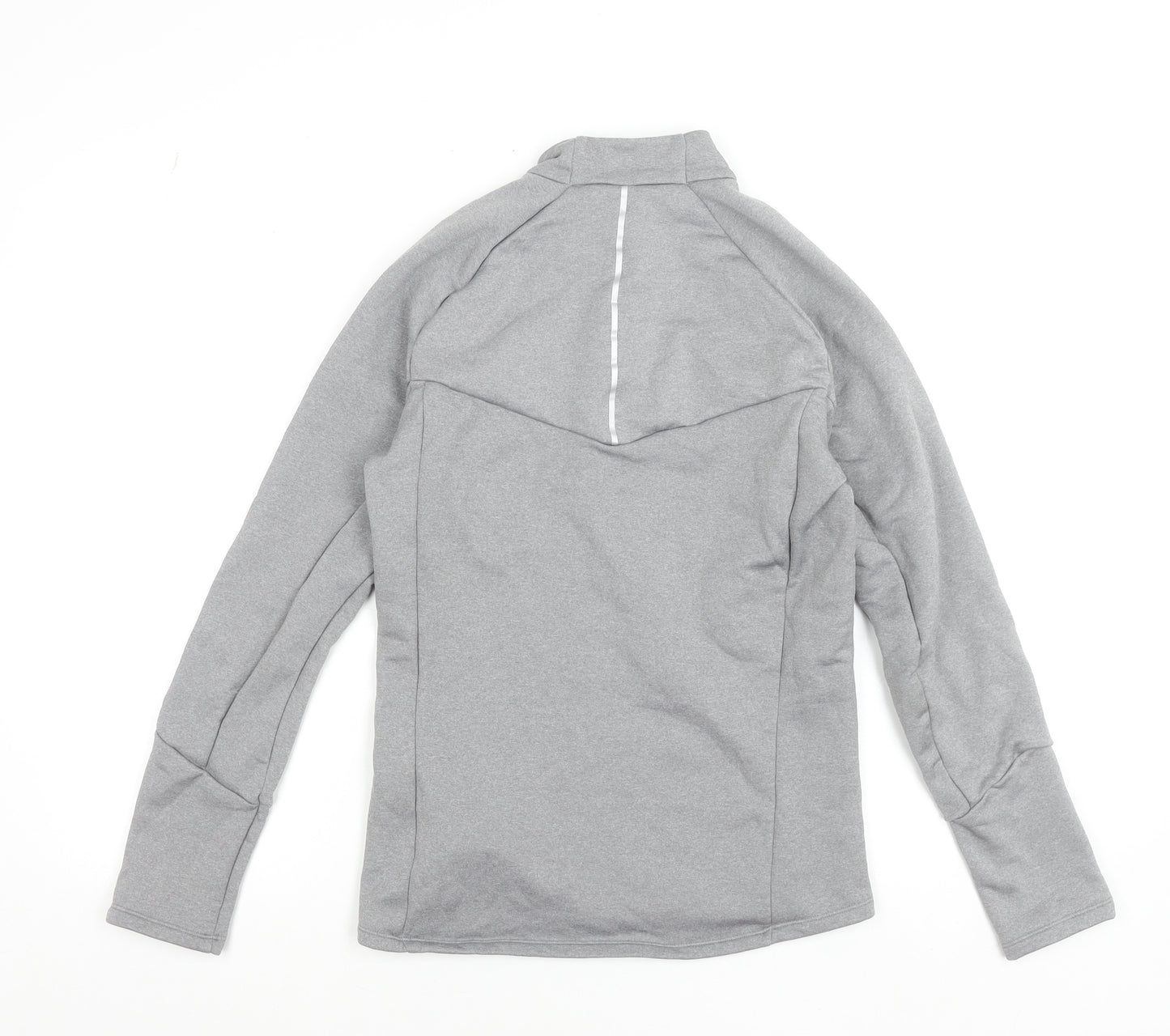 Wedze Womens Grey 1/4 Zip Fleece Ski Jacket Size S Regular Fit