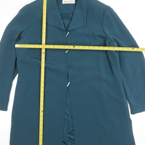 Jacques Vert Women's Blue Formal Mid-Length Overcoat Size 18
