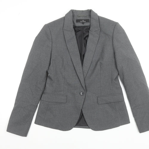 Next Women Grey Tailoring Single-Breasted Blazer Size 12