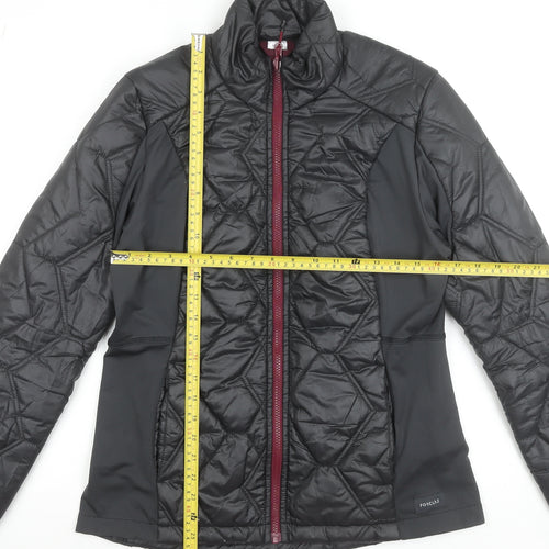 Decathlon Women Black Quilted Puffer Jacket Size 12