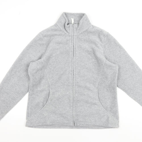 Marks and Spencer Women’s Grey Fleece Full Zip Jacket UK 18