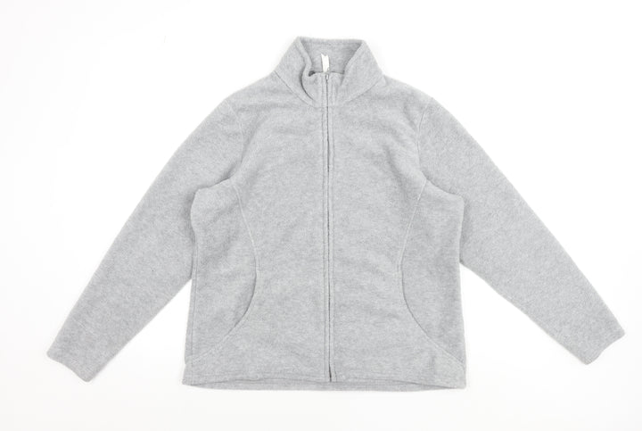 Marks and Spencer Women’s Grey Fleece Full Zip Jacket UK 18