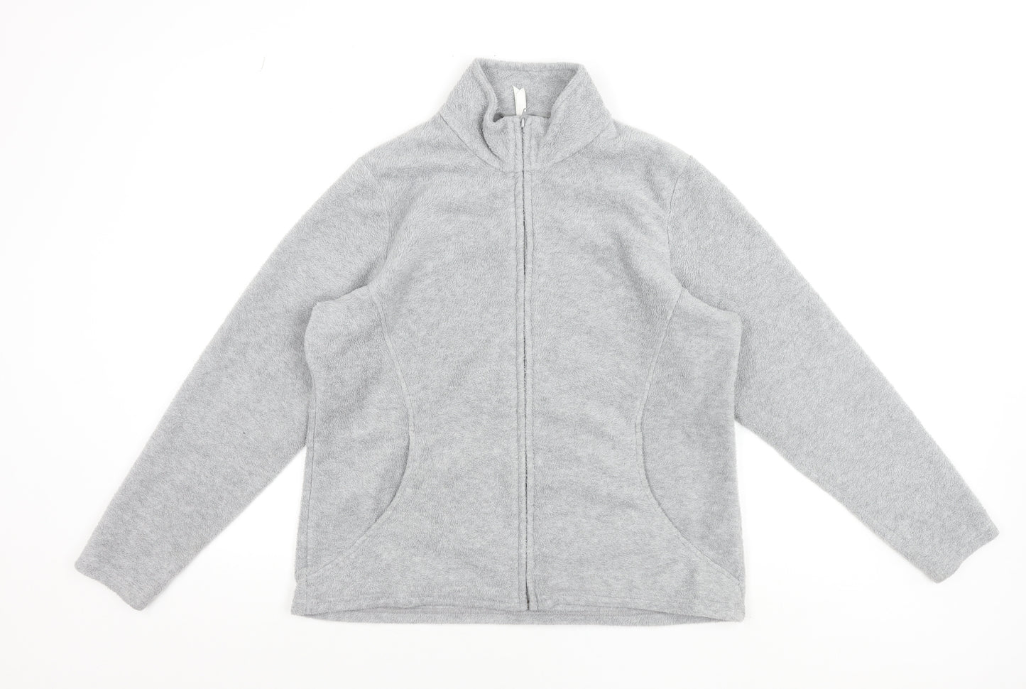 Marks and Spencer Women’s Grey Fleece Full Zip Jacket UK 18
