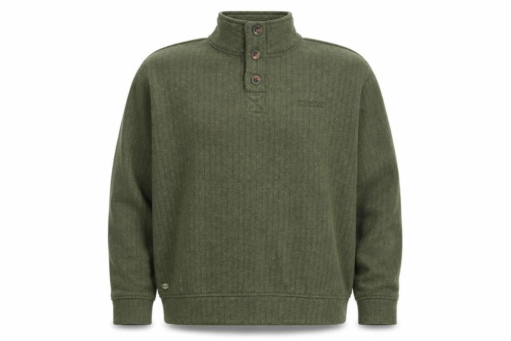 Regatta Men's Green 2XL Henley Outdoor Sweatshirt