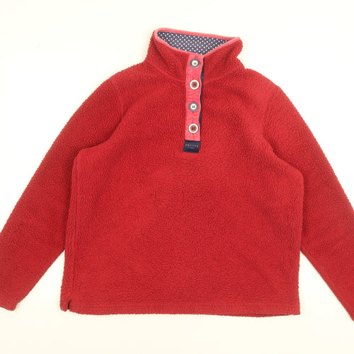 Arctic Storm Women’s Red Fleece Henley Sweatshirt Size M