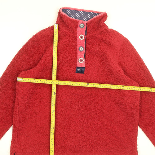 Arctic Storm Women’s Red Fleece Henley Sweatshirt Size M