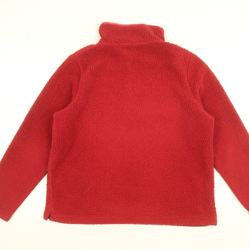 Arctic Storm Women’s Red Fleece Henley Sweatshirt Size M