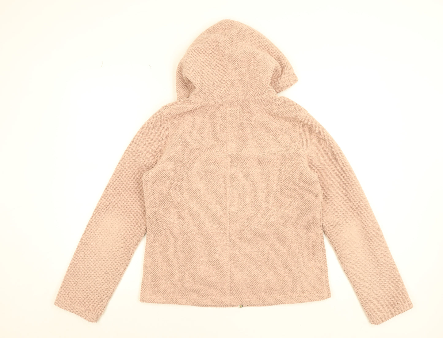 Next Women’s Pink Hooded Zip-Up Fleece Jacket Size 14