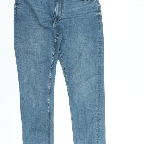 MNG Men’s Blue Slim Fit Jeans Size 32 Regular Denim Stretch