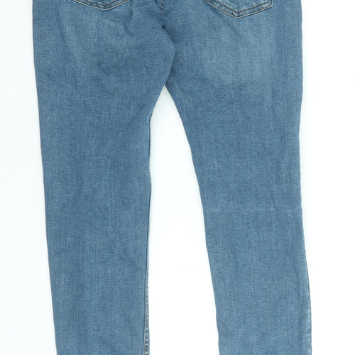 MNG Men’s Blue Slim Fit Jeans Size 32 Regular Denim Stretch