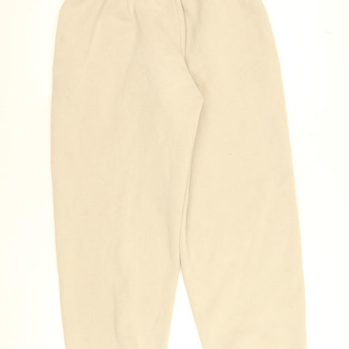 White Fox Women's Beige Sweatpants Jogger M Cotton Blend