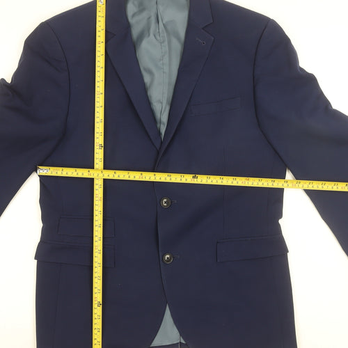 Next Men's Blue 40S Regular Fit Two-Button Suit Jacket