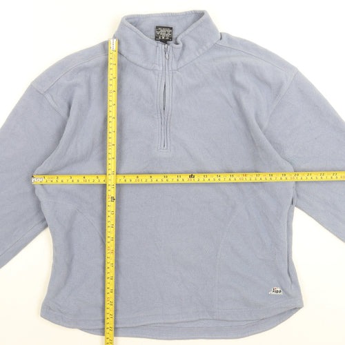 Tiso Women's Blue Microfleece 1/2 Zip Pullover Sweatshirt Size 14