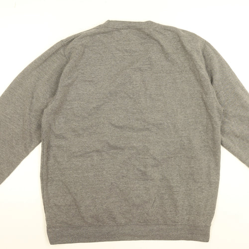 TMR Originals Women's Grey Cotton Blend Pullover Sweatshirt Size 16