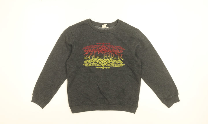 Saltrock Boys Grey Graphic Pullover Sweatshirt 11-12 Years