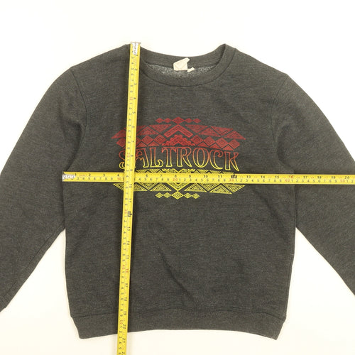 Saltrock Boys Grey Graphic Pullover Sweatshirt 11-12 Years