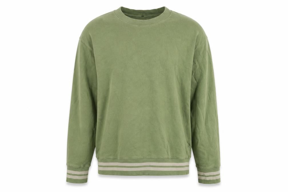 Front view of Jachs N.Y. Men’s Green Pullover Sweatshirt Crew Neck Medium