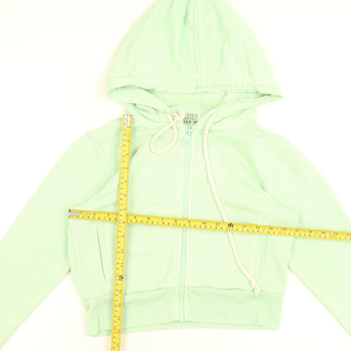 American Eagle Women’s Mint Green Full Zip Hoodie Size Small