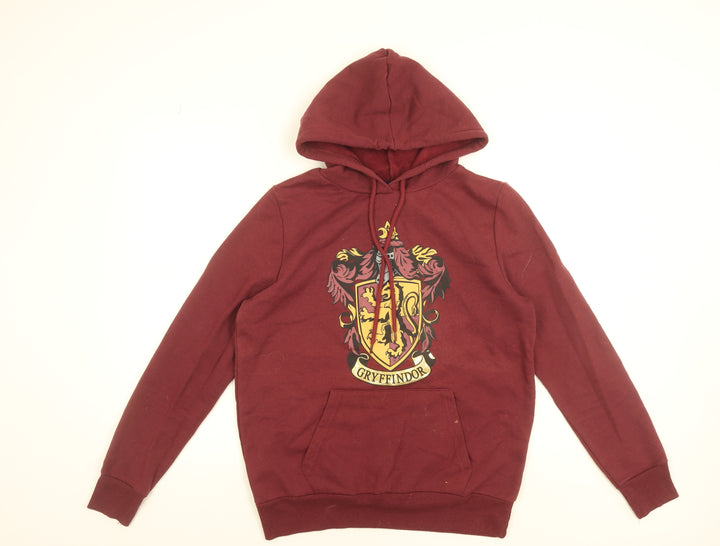 Harry Potter Gryffindor Burgundy Hoodie Women M Pullover Cotton Blend