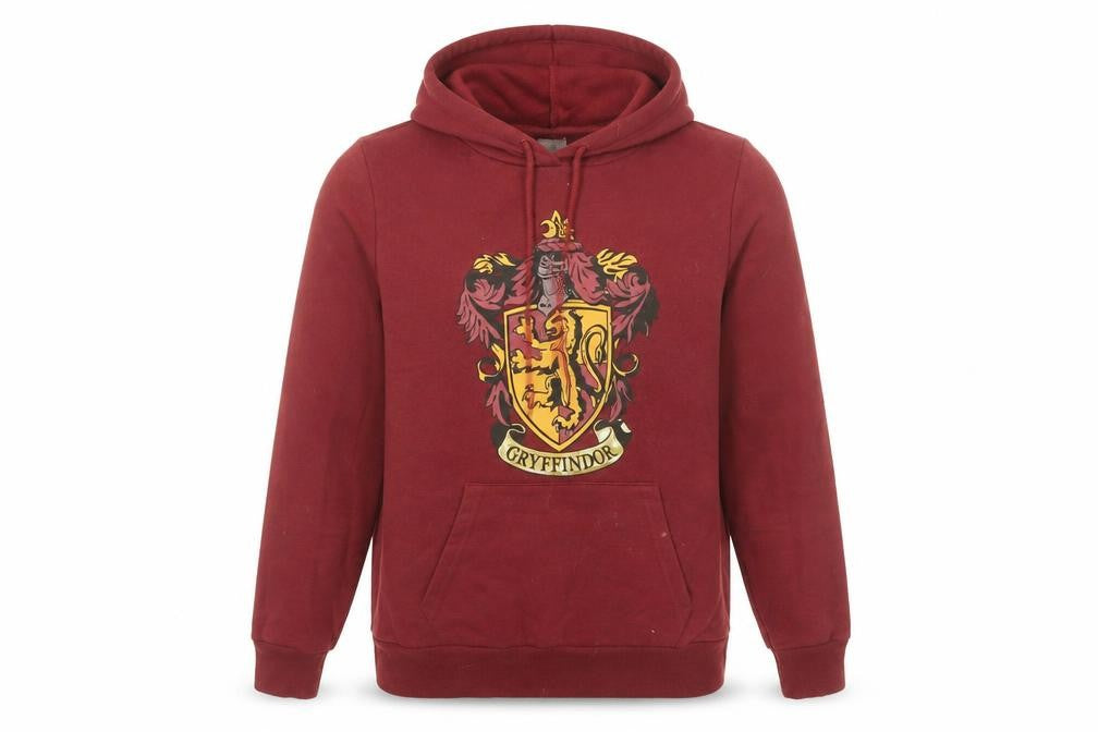 Harry Potter Gryffindor Burgundy Hoodie Women M Pullover Cotton Blend