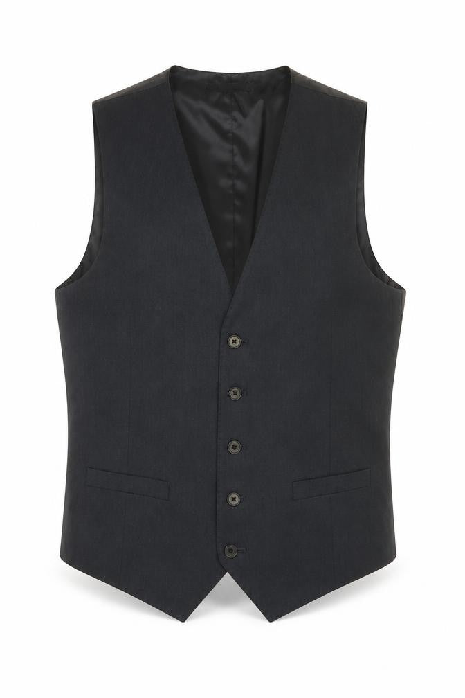 Marks and Spencer Autograph Men's Grey Waistcoat 38 Chest Linen Blend
