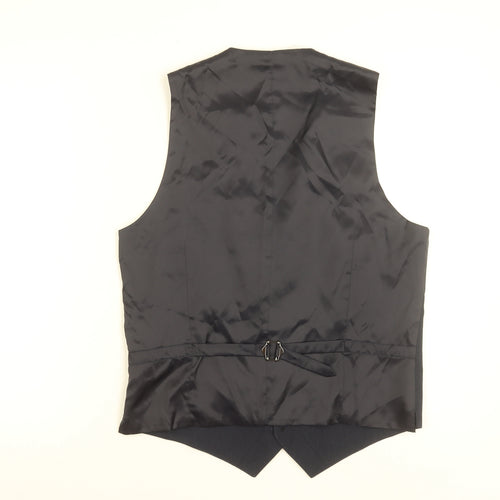 Marks and Spencer Autograph Men's Grey Waistcoat 38 Chest Linen Blend