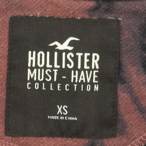 Hollister Men's Brown Tie-Dye Pullover Sweatshirt XS Regular Fit