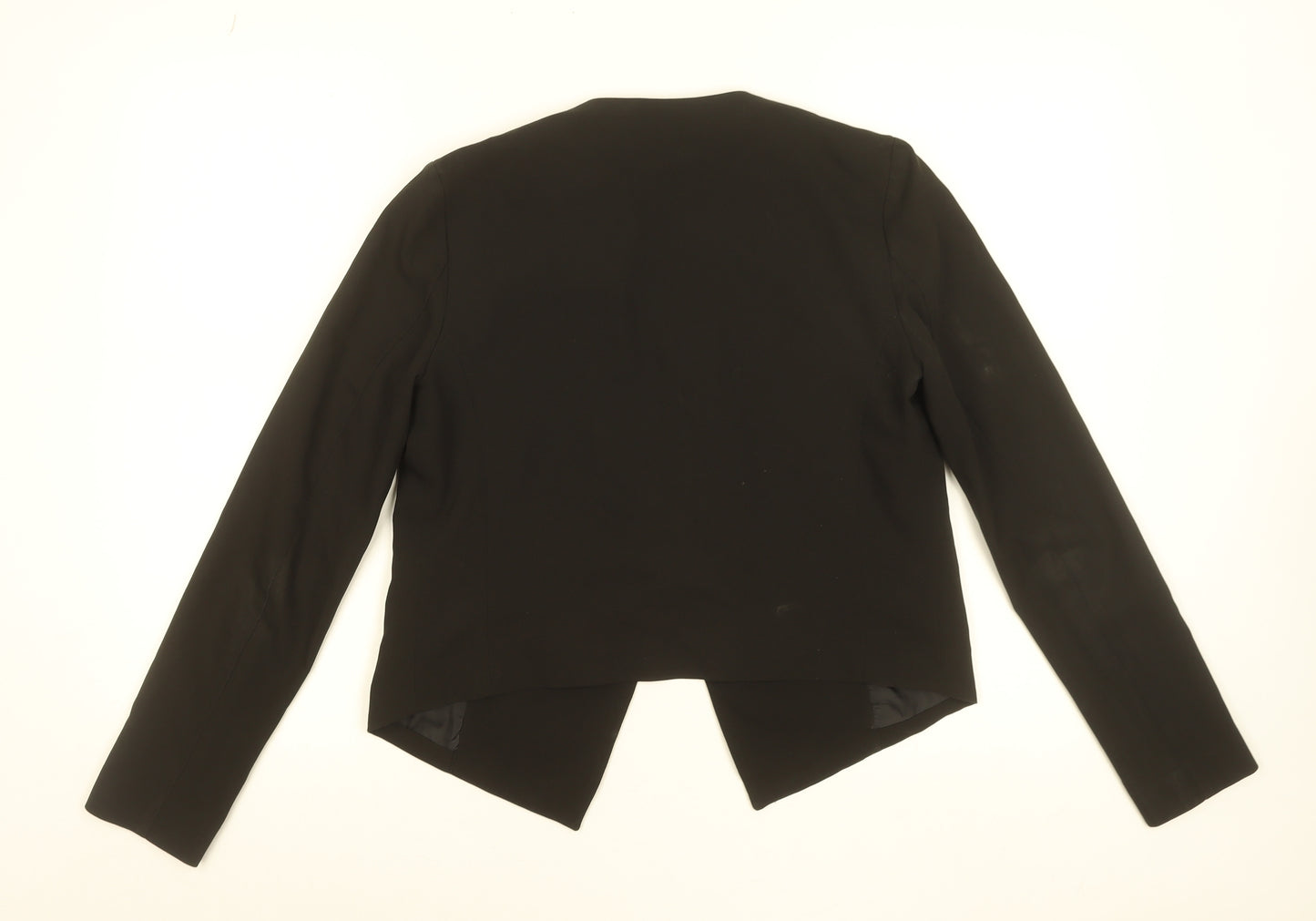 H&M Divided Women's Black Short Blazer Size 8 Regular Fit Lined