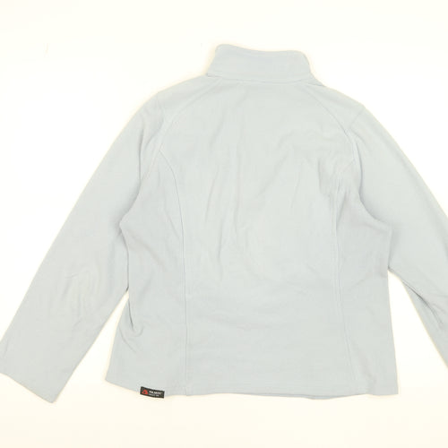 Lands' End Women Blue 6-8 Pullover Fleece Sweatshirt 1/2 Zip