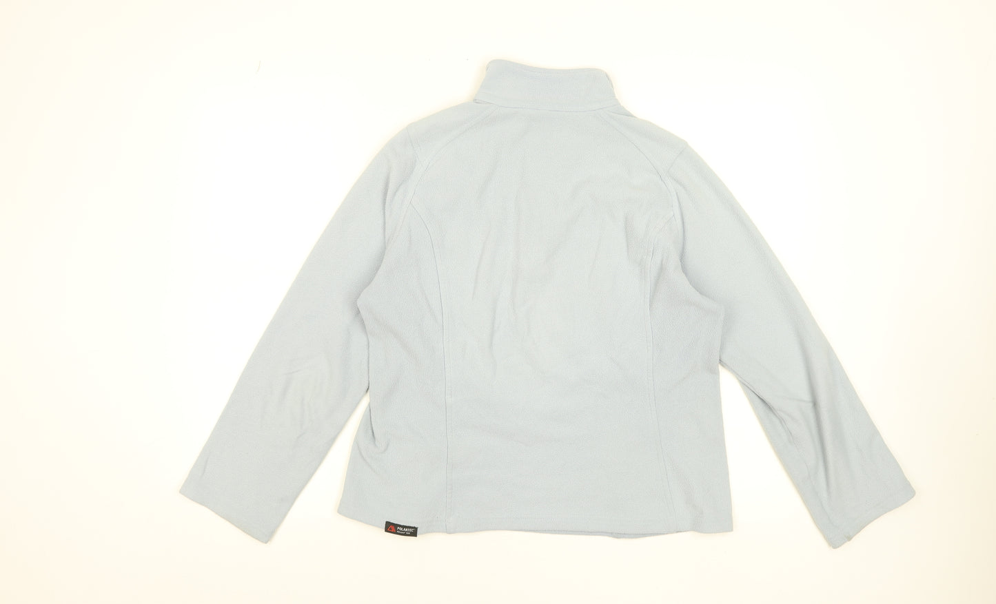Lands' End Women Blue 6-8 Pullover Fleece Sweatshirt 1/2 Zip
