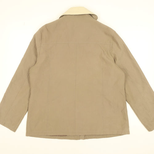 BHS Women Beige Hooded Mid-Length Rain Jacket Size 16