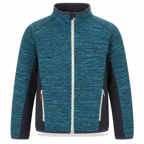 Decathlon Boys Blue Full Zip Fleece Jacket 12 Years Polyester Outdoor Wear