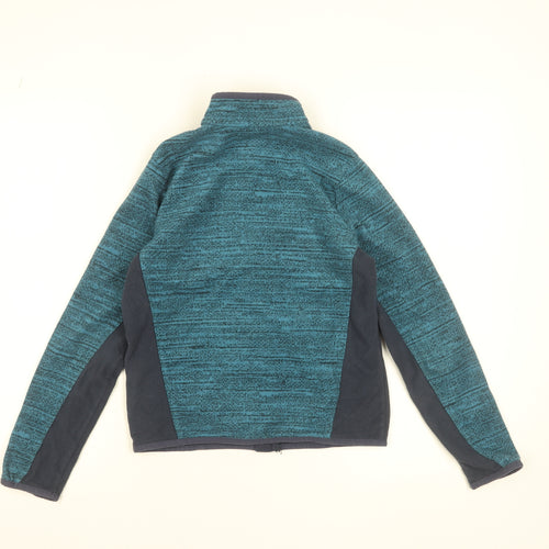 Decathlon Boys Blue Full Zip Fleece Jacket 12 Years Polyester Outdoor Wear