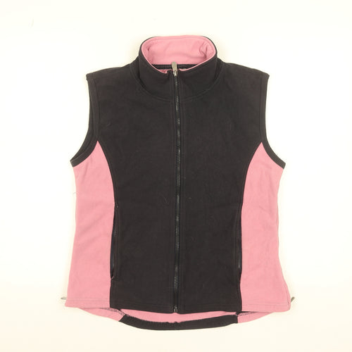 Rydale Womens Black Pink Fleece Waistcoat Bodywarmer M