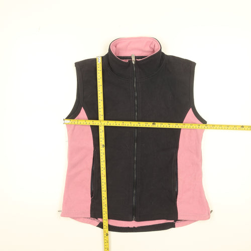 Rydale Womens Black Pink Fleece Waistcoat Bodywarmer M