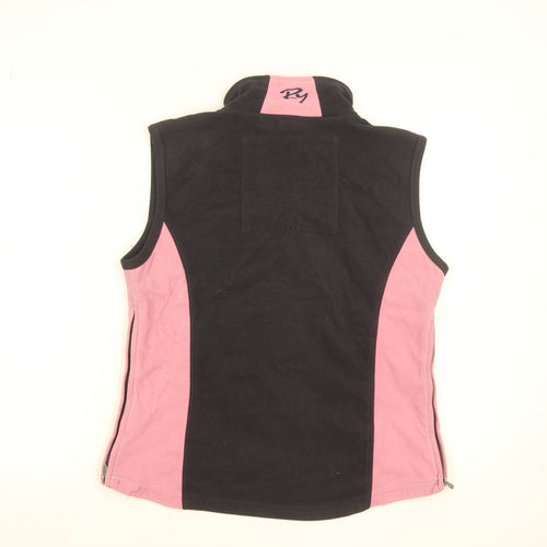 Rydale Womens Black Pink Fleece Waistcoat Bodywarmer M