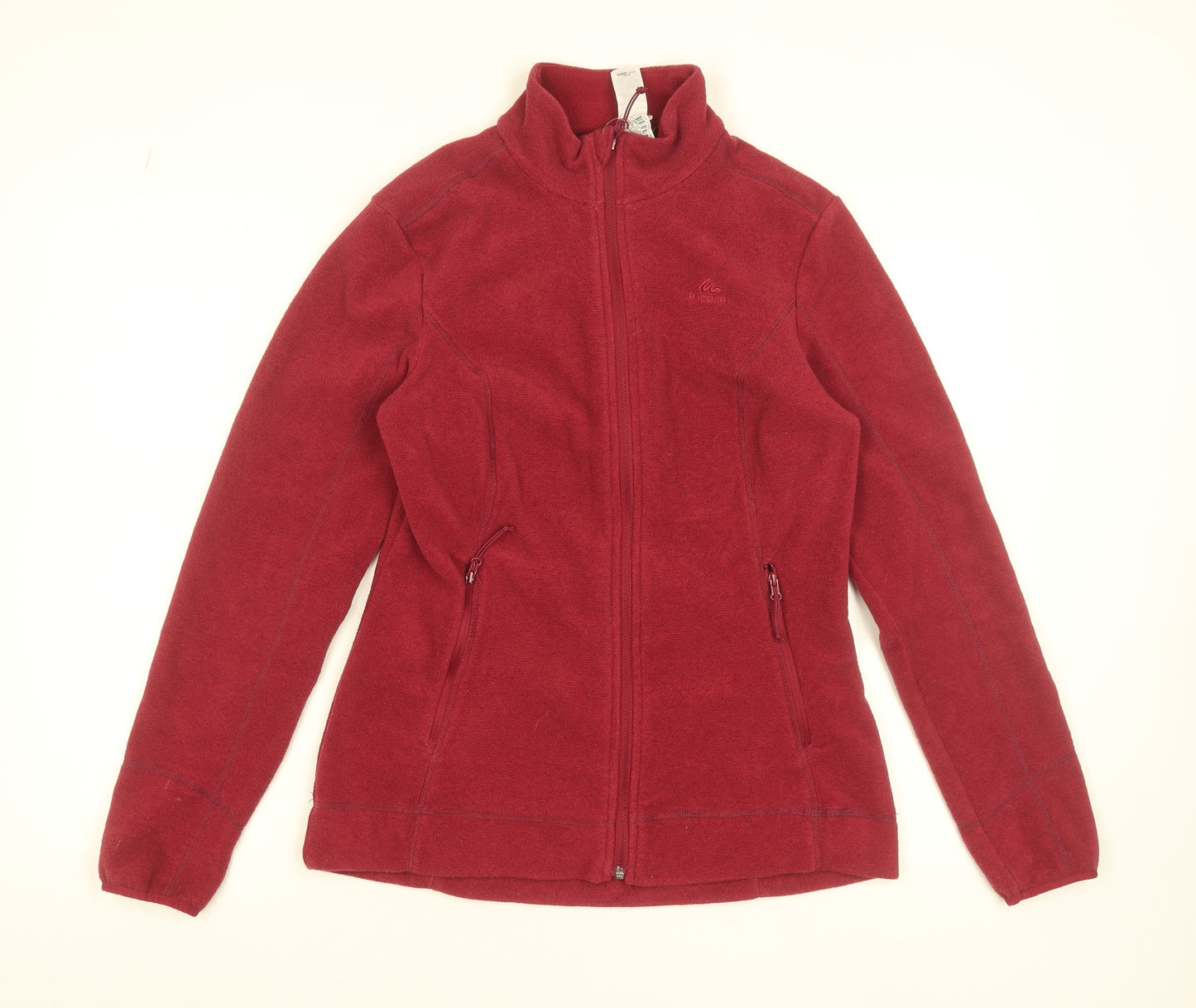 Decathlon Women’s Red Fleece Full Zip Jacket Size 12