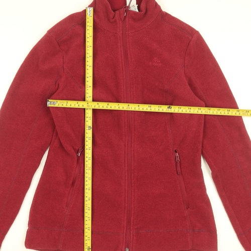 Decathlon Women’s Red Fleece Full Zip Jacket Size 12