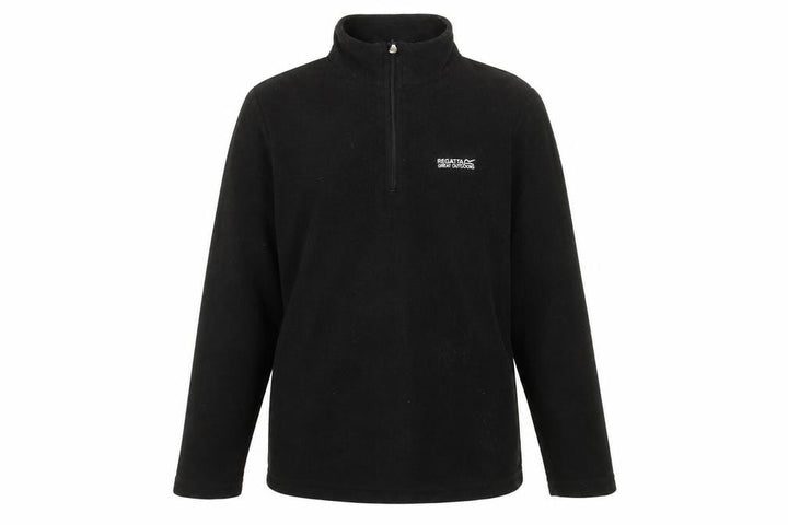 Regatta Black Fleece 1/4 Zip Sweatshirt Women's UK 12 Outdoor Warm Top