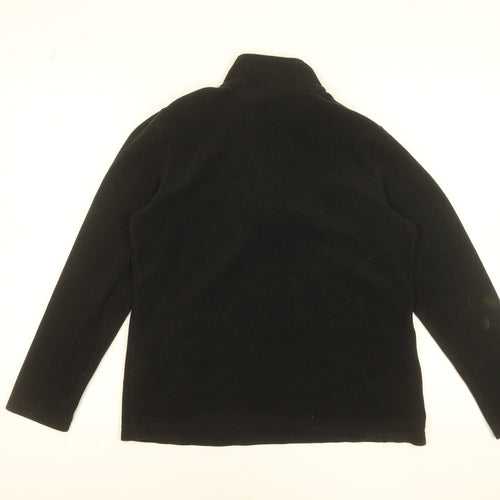 Regatta Black Fleece 1/4 Zip Sweatshirt Women's UK 12 Outdoor Warm Top