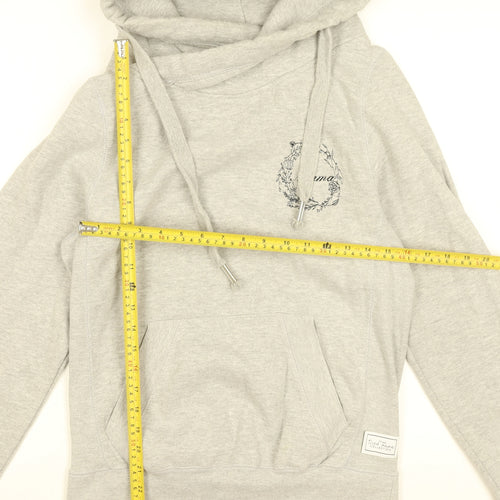 The Tired Mama Collection Womens Grey Pullover Hoodie Size M