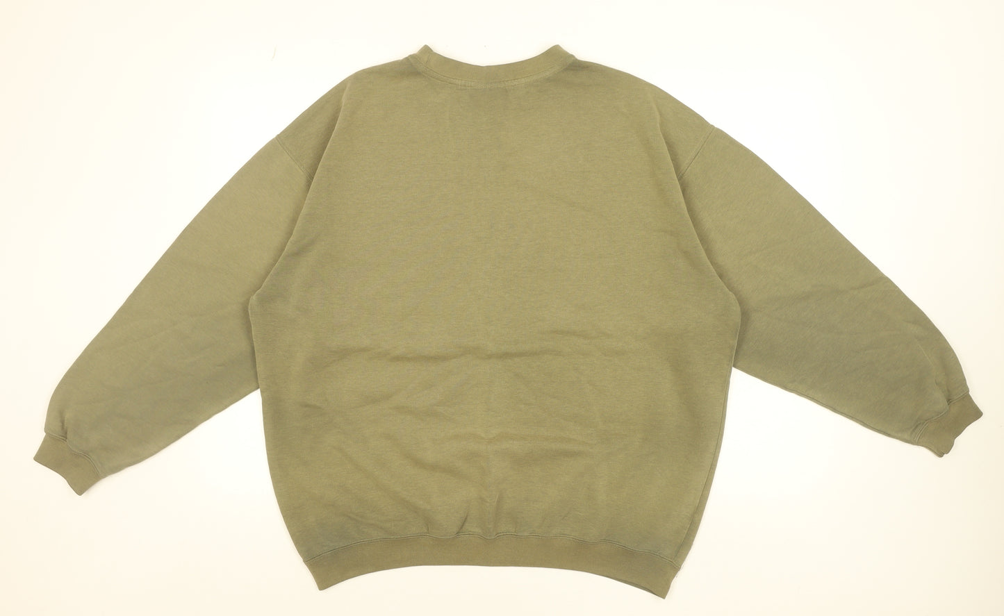 Reebok Men's Green Small Pullover Sweatshirt Crew Neck Sportswear